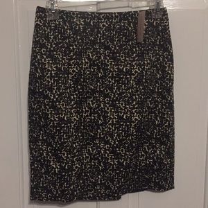 Black pattern dress skirt